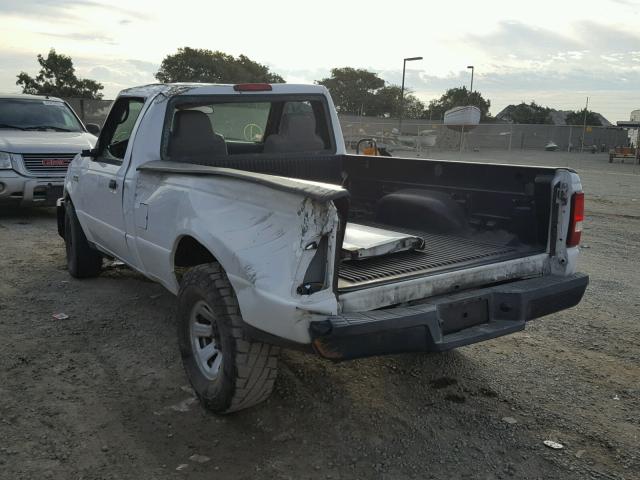 1FTYR10U67PA66295 - 2007 FORD RANGER WHITE photo 3