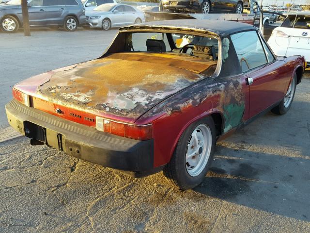 4752903822 - 1975 PORSCHE 914 BURGUNDY photo 4