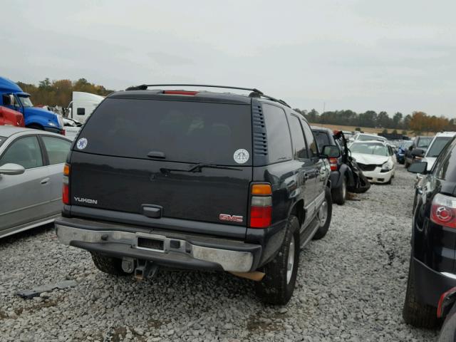 1GKEC13T25R214245 - 2005 GMC YUKON BLACK photo 4