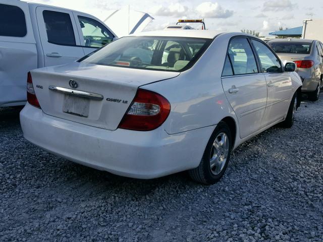 4T1BE32K13U258059 - 2003 TOYOTA CAMRY LE 白色 照片 4