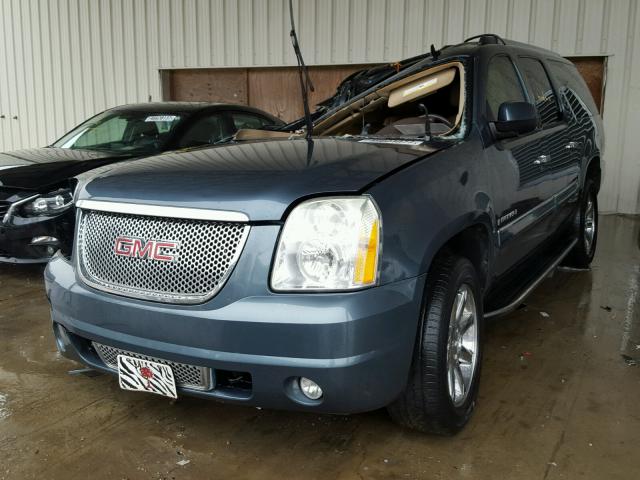 1GKFK66827J298175 - 2007 GMC YUKON XL D BLUE photo 2