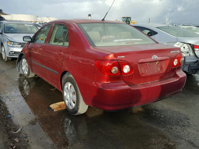 JTDBR32E460069467 - 2006 TOYOTA COROLLA CE RED photo 3