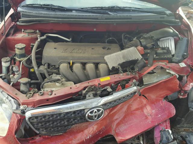 JTDBR32E460069467 - 2006 TOYOTA COROLLA CE RED photo 7