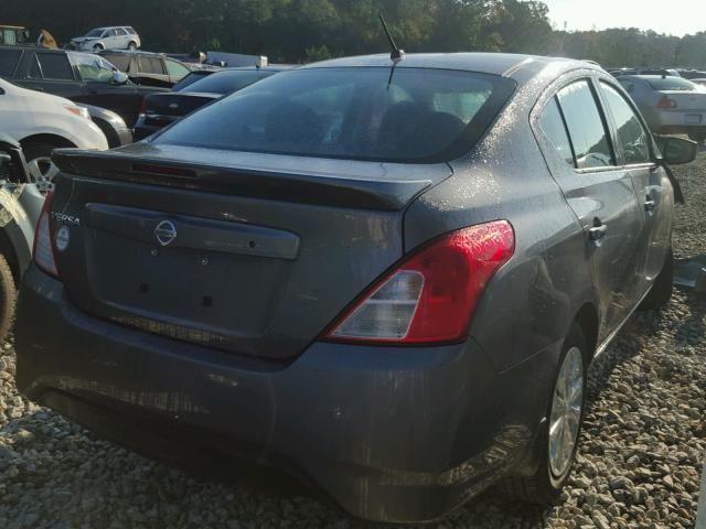 3N1CN7AP6HL848999 - 2017 NISSAN VERSA S GRAY photo 4