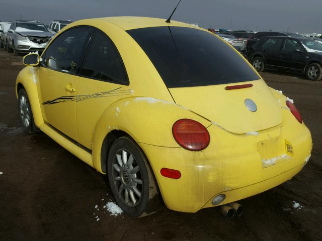 3VWCR31C55M414423 - 2005 VOLKSWAGEN NEW BEETLE 黄色 照片 3