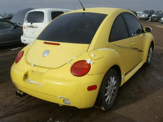 3VWCR31C55M414423 - 2005 VOLKSWAGEN NEW BEETLE 黄色 照片 4