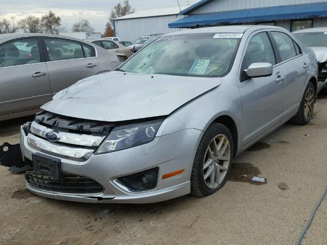 3FAHP0CG0AR162175 - 2010 FORD FUSION SEL SILVER photo 2