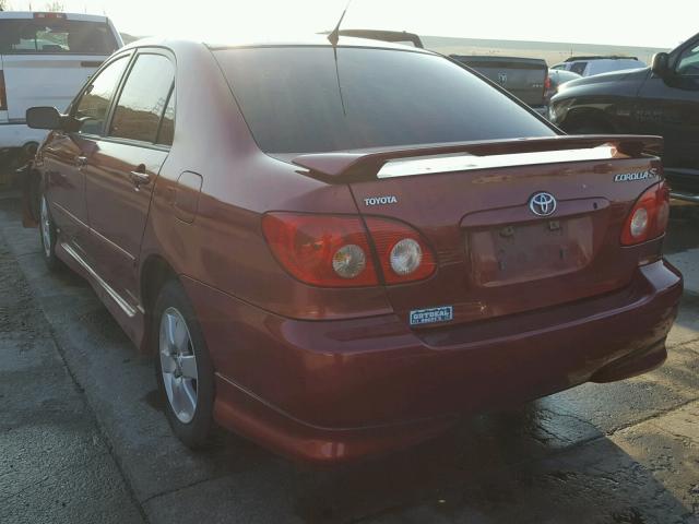 1NXBR30E76Z670783 - 2006 TOYOTA COROLLA CE RED photo 3