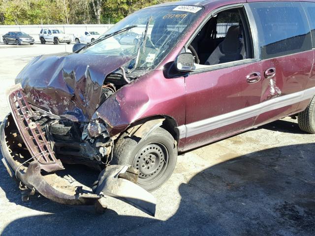 1C4GJ44G8YB642010 - 2000 CHRYSLER GRAND VOYA MAROON photo 9