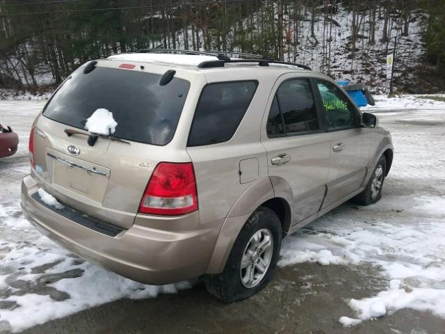 KNDJD733X65643670 - 2006 KIA SORENTO EX Qızıl foto 4