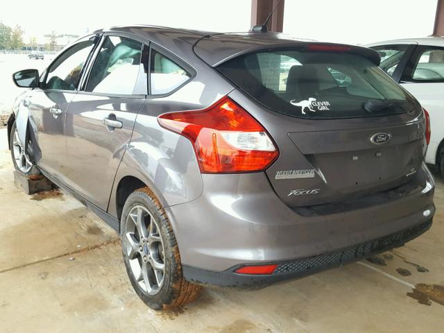 1FADP3K23DL198712 - 2013 FORD FOCUS SE GRAY photo 3