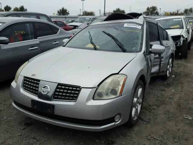 1N4BA41E54C915749 - 2004 NISSAN MAXIMA SE SILVER photo 2