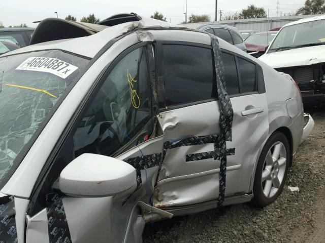 1N4BA41E54C915749 - 2004 NISSAN MAXIMA SE SILVER photo 9