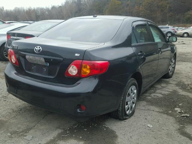 1NXBU40E59Z123214 - 2009 TOYOTA COROLLA BA BLACK photo 4