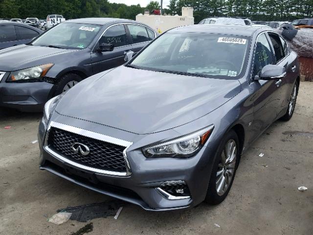 JN1EV7AR6JM439813 - 2018 INFINITI Q50 LUXE GRAY photo 2