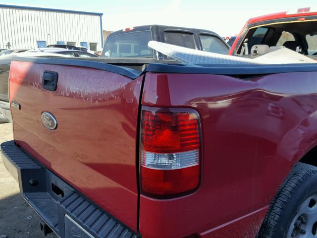 1FTVX12544NA63613 - 2004 FORD F150 RED photo 9