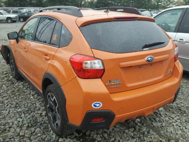 JF2GPACC8F8296211 - 2015 SUBARU XV CROSSTR ORANGE photo 3