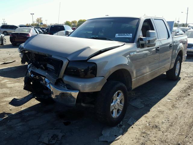 1FTRW12W34KA68302 - 2004 FORD F150 SUPER GRAY photo 2