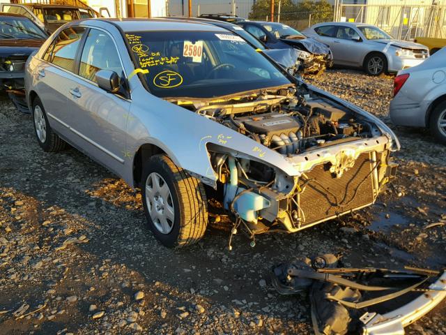 1HGCM56435A167707 - 2005 HONDA ACCORD LX SILVER photo 1