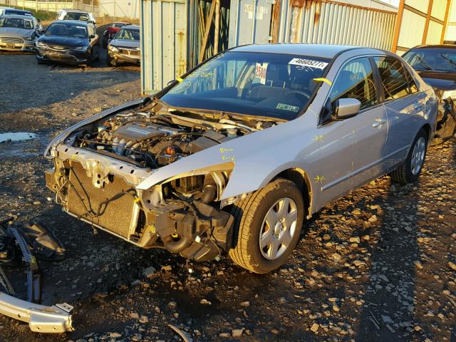 1HGCM56435A167707 - 2005 HONDA ACCORD LX SILVER photo 2