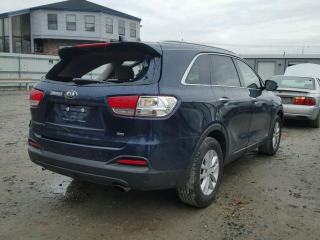 5XYPGDA3XHG260096 - 2017 KIA SORENTO LX BLUE photo 4