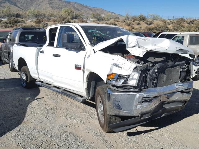 3C6UD5CL0CG315476 - 2012 DODGE RAM 2500 S WHITE photo 1