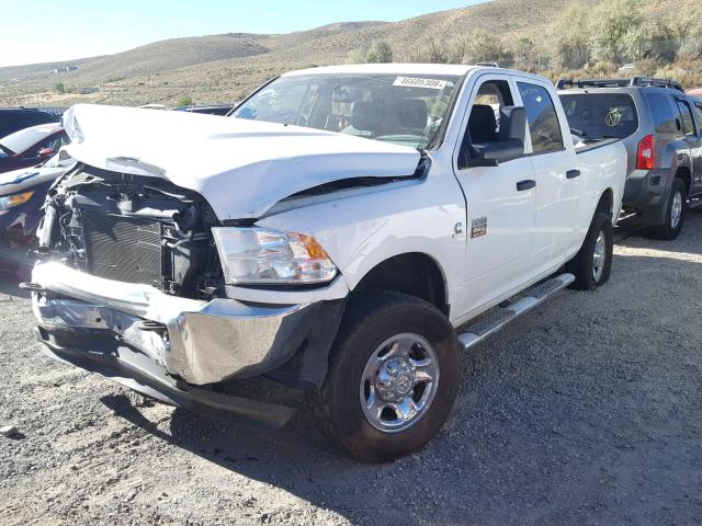 3C6UD5CL0CG315476 - 2012 DODGE RAM 2500 S WHITE photo 2