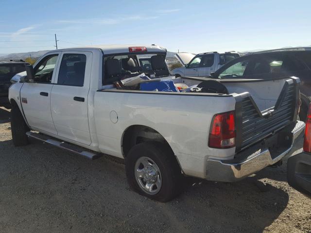3C6UD5CL0CG315476 - 2012 DODGE RAM 2500 S WHITE photo 3