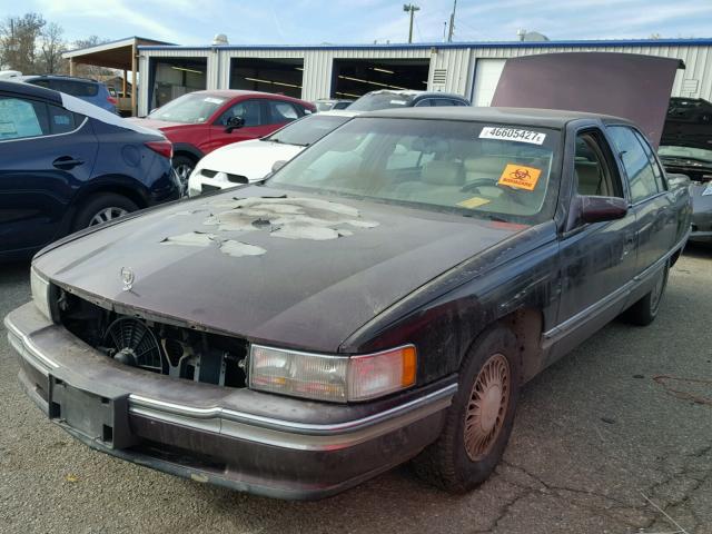 1G6KD52B9SU223127 - 1995 CADILLAC DEVILLE MAROON photo 2