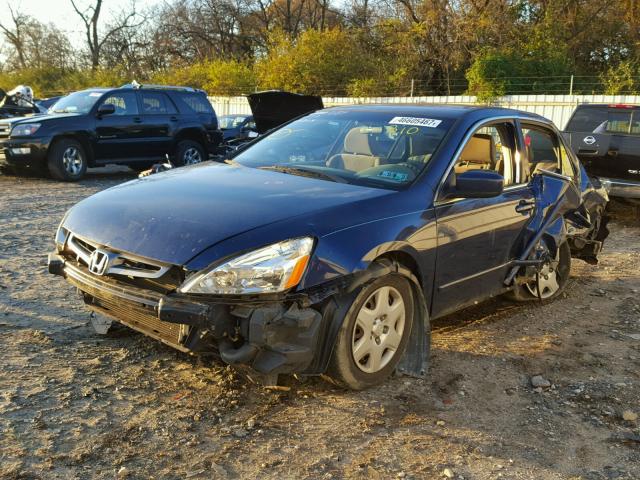 1HGCM56465A114628 - 2005 HONDA ACCORD LX BLUE photo 2