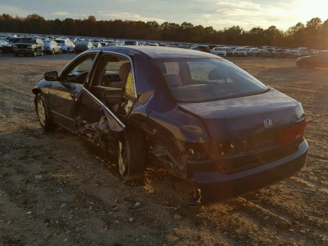 1HGCM56465A114628 - 2005 HONDA ACCORD LX BLUE photo 3