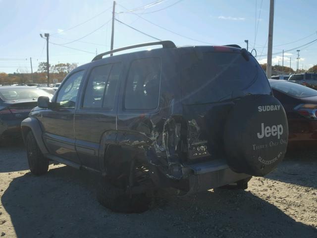 1J4GL48K76W110031 - 2006 JEEP LIBERTY SP BLUE photo 3