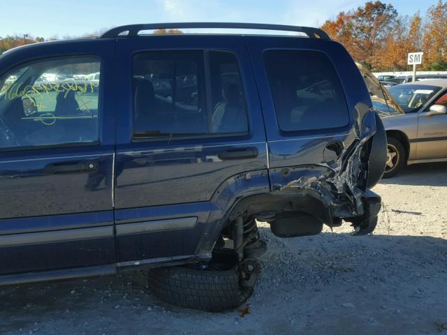 1J4GL48K76W110031 - 2006 JEEP LIBERTY SP BLUE photo 9