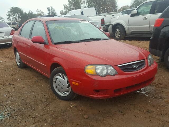 KNAFB161625081762 - 2002 KIA SPECTRA GS RED photo 1