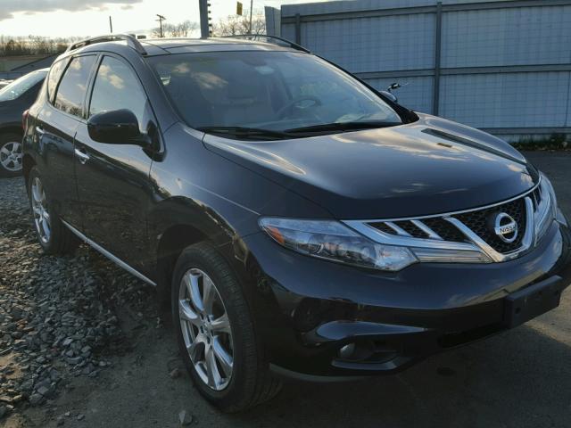 JN8AZ1MW5CW209657 - 2012 NISSAN MURANO S BLACK photo 1