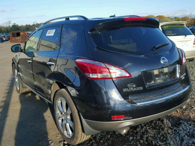 JN8AZ1MW5CW209657 - 2012 NISSAN MURANO S BLACK photo 3