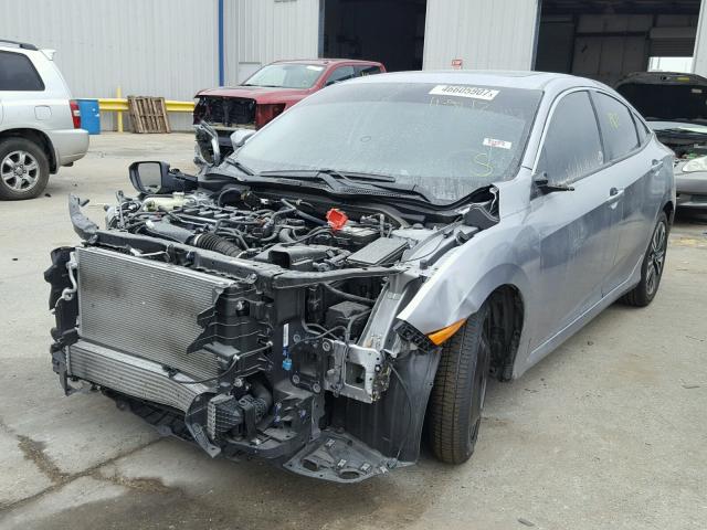 19XFC1F7XHE010422 - 2017 HONDA CIVIC EXL SILVER photo 2