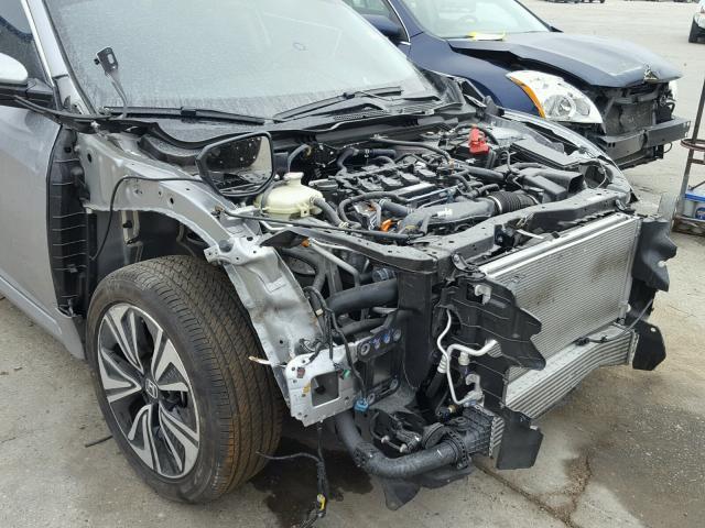 19XFC1F7XHE010422 - 2017 HONDA CIVIC EXL ვერცხლისფერი ფოტო 9
