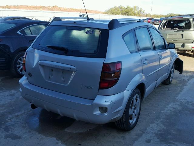 5Y2SL63835Z401582 - 2005 PONTIAC VIBE SILVER photo 4