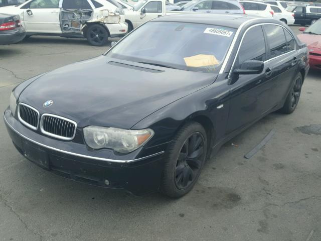 WBAGN63443DR17924 - 2003 BMW 745 LI BLACK photo 2