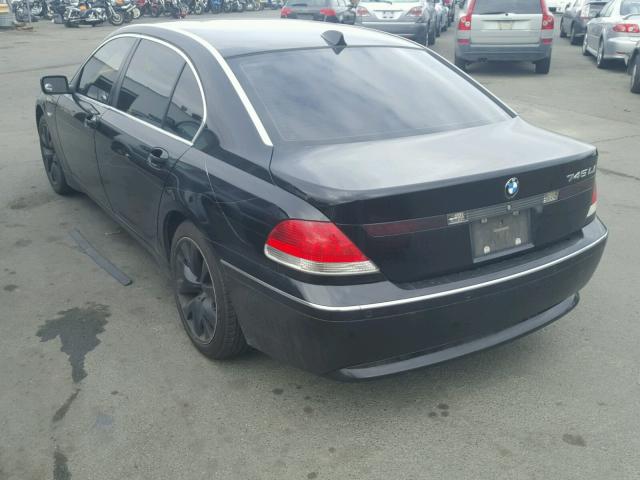 WBAGN63443DR17924 - 2003 BMW 745 LI BLACK photo 3