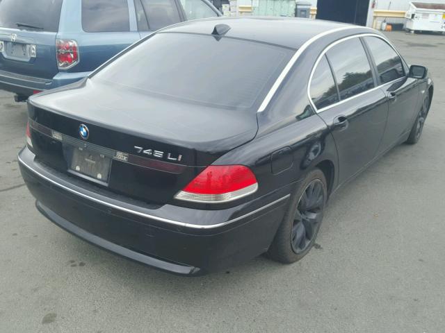 WBAGN63443DR17924 - 2003 BMW 745 LI BLACK photo 4