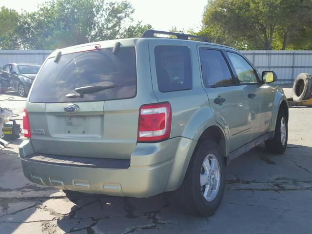 1FMCU03128KA50321 - 2008 FORD ESCAPE XLT GREEN photo 4