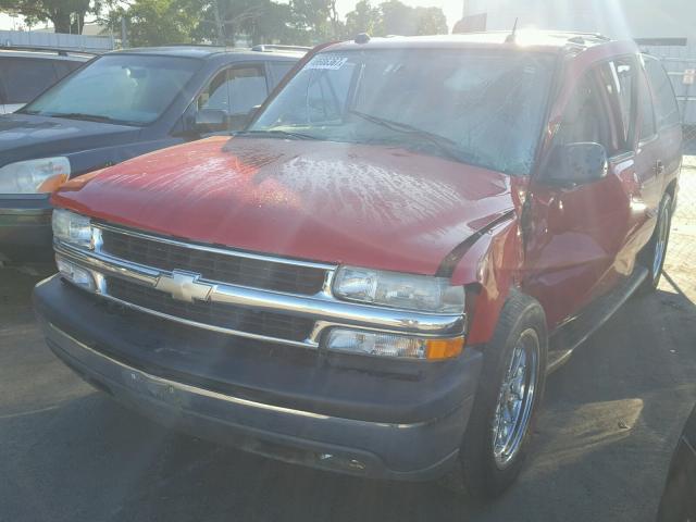 1GNEC16T84R232889 - 2004 CHEVROLET SUBURBAN C RED photo 2