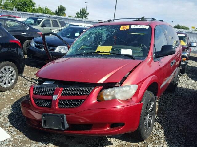 2D4GP24313R219718 - 2003 DODGE GRAND CARA RED photo 2