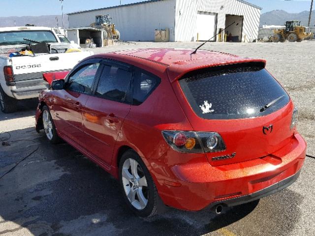 JM1BK143851289482 - 2005 MAZDA 3 HATCHBAC RED photo 3