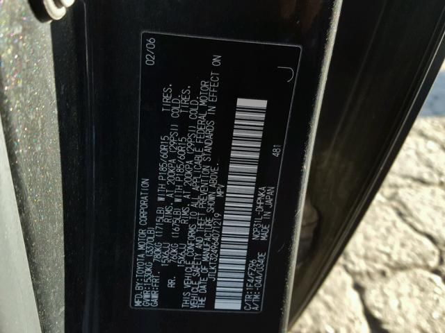 JTLKT324964071219 - 2006 TOYOTA SCION XB 黑色 照片 10