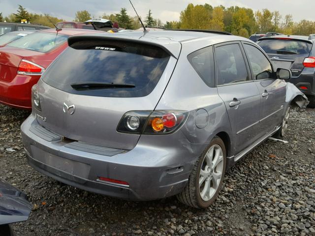 JM1BK343561434586 - 2006 MAZDA 3 HATCHBAC GRAY photo 4