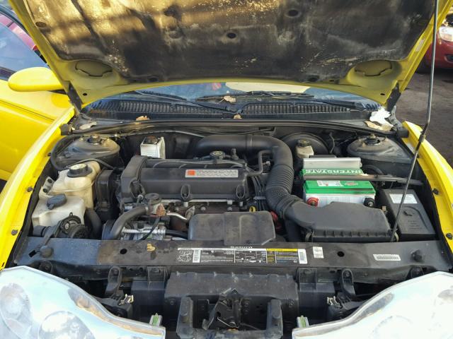 1G8ZY12771Z107246 - 2001 SATURN SC2 YELLOW photo 7