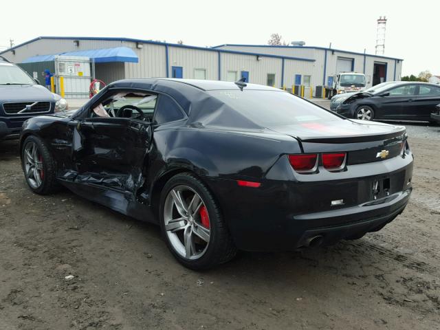 2G1FK1EJ5C9123226 - 2012 CHEVROLET CAMARO 2SS BLACK photo 3